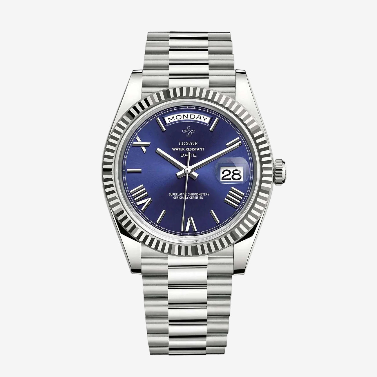 KYNOR DATE TIME - OCEAN SILVER